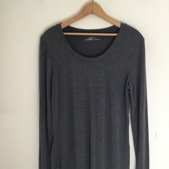 TWO! 14th & Union Tops: One Fuchsia, One Grey: One Large, One Small: Both NWOT! - Picture 2 of 7